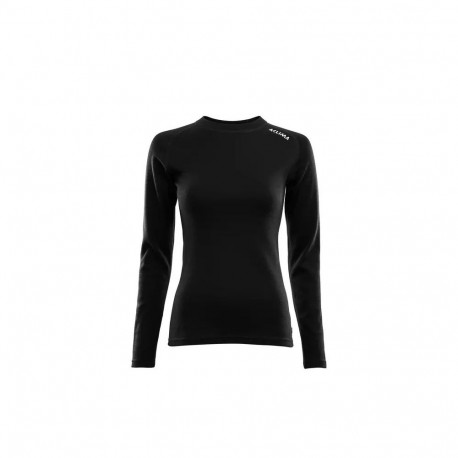 Wo WarmWool Crewneck Jet Black särk - XS
