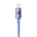 Baseus cable Crystal Shine USB - Lightning 1,2 m 2,4A purple