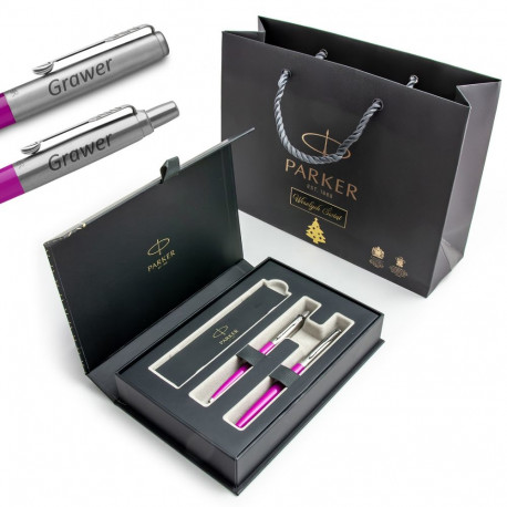 Parker Jotter Originals jõulukomplekt roosa täitesulepliiats koos graveeringuga