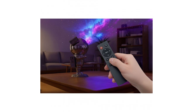 Star projector with clock - Astronaut Chrom Manta