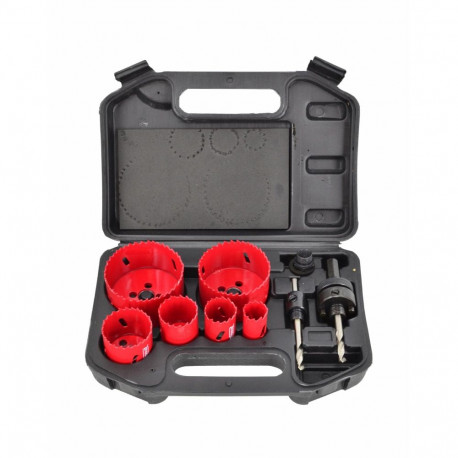 AWTOOLS bimetallist augusaagide komplekt 22-73mm 9 tk