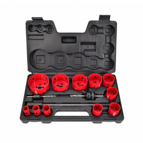 AW BIMETAL HOLE SAWS SET 19-76mm 15 pcs.