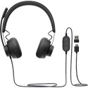 Logitech Headset Zone Wired MSFT Teams on Ear wired USB-C Gray
