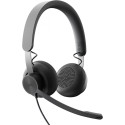 Logitech Headset Zone Wired MSFT Teams on Ear wired USB-C Gray