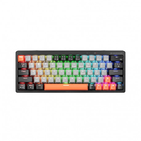 The Gamezone EVO1 HOT SWAP 63 Grey is a compact, enthusiast-grade mechanical keyboa