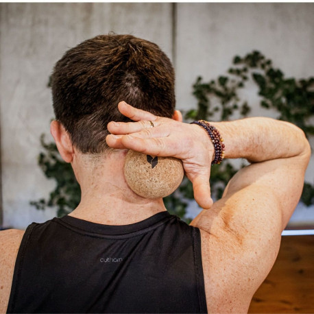 Massaažipall Yellow Sport 8 cm cork