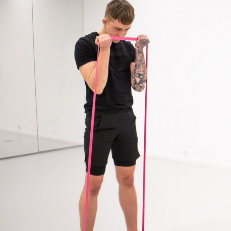 Tõmbekumm Yellow Sport Power Band kerge/roosa