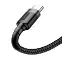 Kaabel USB 2.0, A pistik - USB C pistik, 2 m, QC3.0 nailoniga põimitud, Cafule BASEUS
