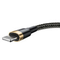 Baseus kaabel Cafule USB - Lightning 3,0 m 1,5A 3m, kuldne/must