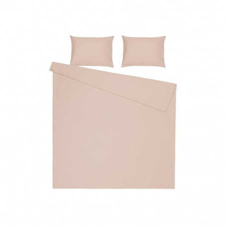 BED COV SET SOLID DARK ECRU SAT 200X220