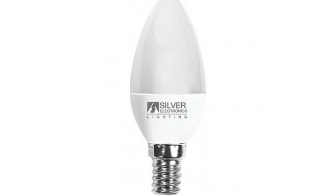 Candle LED Light Bulb Silver Electronics 970714 E14 7W - 5000K