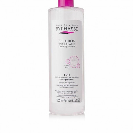 Make Up Remover Micellar Water Byphasse 1000025005 4-in-1 500 ml