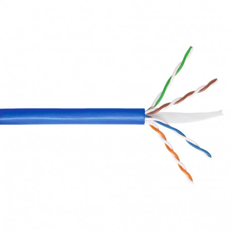 Cat.6 cable, U/UTP, BKT 405, LSHF-FR, solid wire, blue,  B2ca -s1a,d1,a1 (500m)