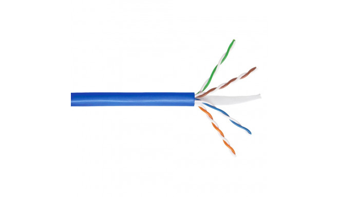 Cat.6 cable, U/UTP, BKT 405, LSHF-FR, solid wire, blue,  B2ca -s1a,d1,a1 (500m)