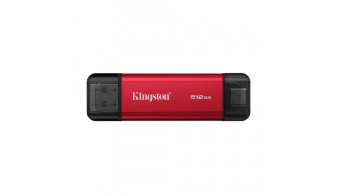 Kingston Dual Portable Solid-State Drive, USB Type-A and Type-C | 512 GB | Solid-state drive interfa