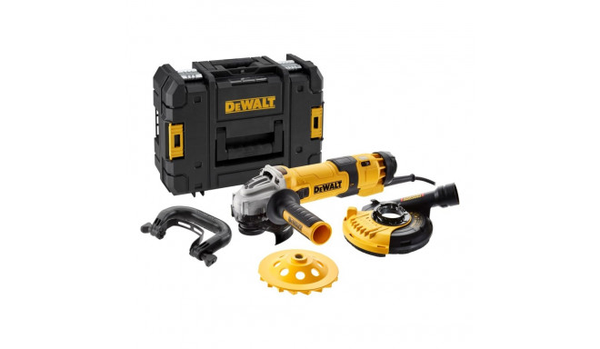DEWALT ANGLE GRINDER 125/1500W ADJUSTABLE ROTATION WITH COVER DWE46150 + BOX + TAR. DIAM.