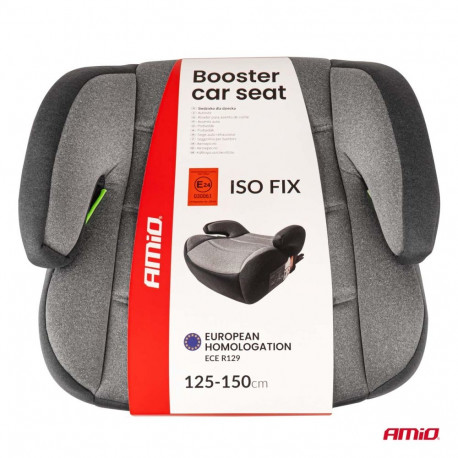 Istmekõrgendus isofix R129 125-150cm, hall