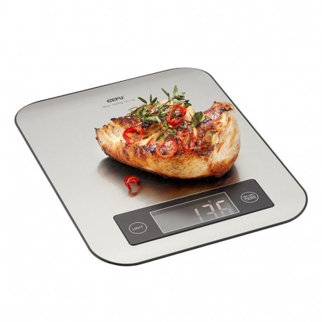 GEFU elektrooniline köögikaal SCORE ristkülikukujuline, roostevaba teras