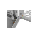 Wall-Mount rack cabinet 19 inches 4U 600x450, perforated door (Flat Pack) grey