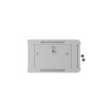 Wall-Mount rack cabinet 19 inches 4U 600x450, perforated door (Flat Pack) grey