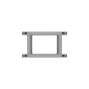 Open rack stand 19 inches 22U 600x800 grey