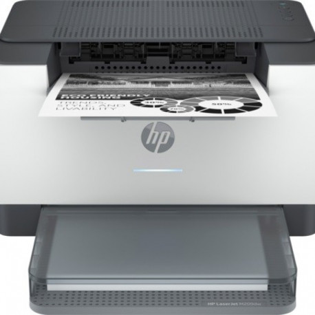 The HP LaserJet M209dw (Product Number: 6GW62F) is a compact, high-productivity mon