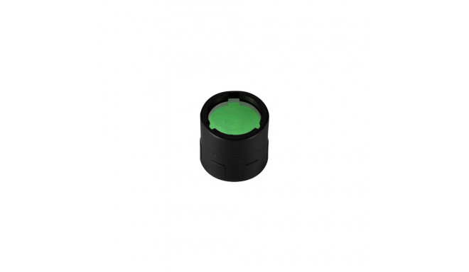 Nitecore NFG20 green filter – fits 19.7 mm flashlight heads, soft TPU plastic, mineral-coated glass 