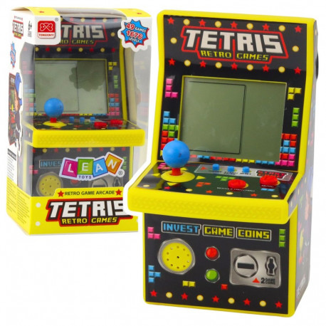 mini automaat Tetris retro 49 mängu 1676 taset kollane