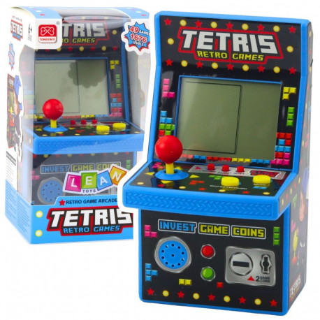 Mini retro Tetrise mänguautomaat 49 mängu 1676 taset, sinine