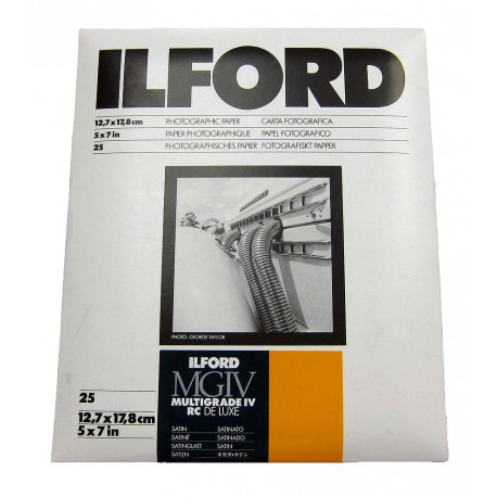 Ilford бумага 12,7x17,8см MGIV 25M сатин, 25 листов (1771899)