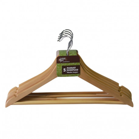 Hangers natural wood 5 pcs