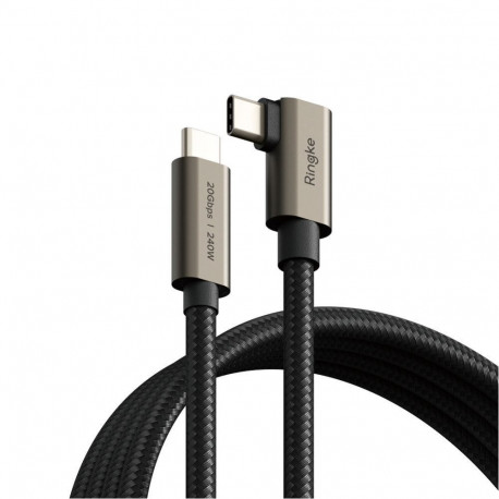 Ringke Ringke 3.2 gen. 2x2 USB-C, PD 3.1 240W 2m angled cable - black
