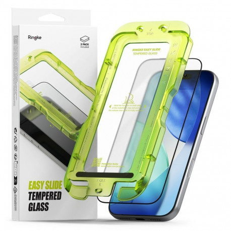 Ringke Ringke Easy Slide 2-pack tempered glass for iPhone 17 Pro - black