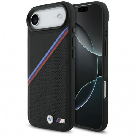 BMW BMW M Tricolor Metal Logo MagSafe Case for iPhone Air - Black