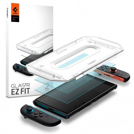 Spigen Spigen Glas.Tr EZ FIT Tempered Glass 2-pack for Nintendo Switch 2 - Transparent