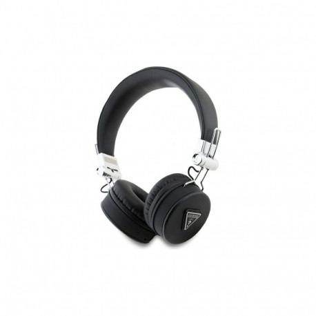 Guess Guess Bluetooth ENC GUBH70PGTSPSK on-ear headphones black/black Grained Classic Round Shape