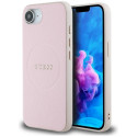 Guess Guess Grained Ring MagSafe iPhone 16e Case - Pink