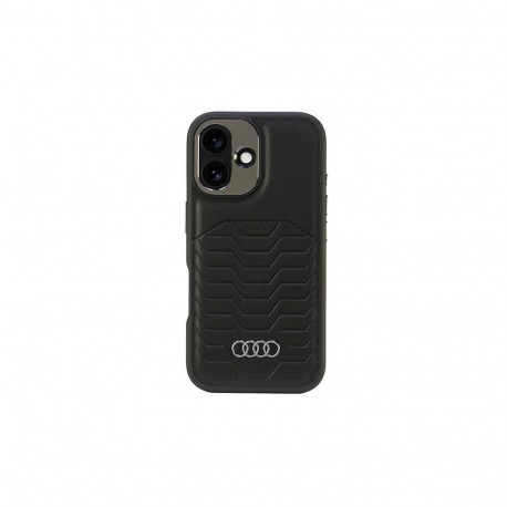 Audi Audi Synthetic Leather MagSafe iPhone 16 Plus 6.7" black/black hardcase AU-TPUPCMIP16M-GT/D3-BK