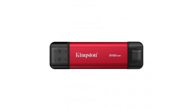 Kingston Dual Portable Solid-State Drive, USB Type-A and Type-C | 512 GB | Solid-state drive interfa