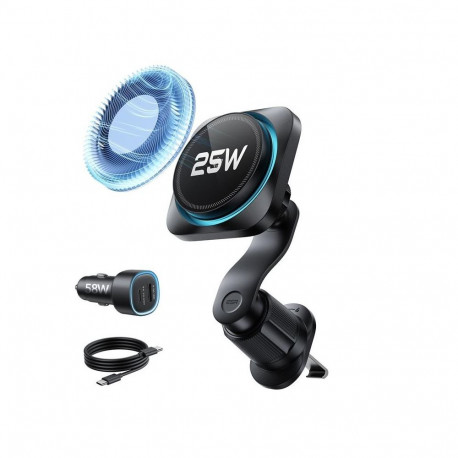 ESR OMNILOCK CRYOBOOST MAGNETIC MAGSAFE VENT CAR MOUNT WIRLESSS CHARGER 25W QI2.2 BLACK
