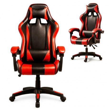 Extralink Gaming Gaming chair office chair, swivel, black and red, G-522