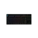 Logitech G PRO Wired Mechanical Gaming Keyboard, Tenkeyless, GX Blue clicky, US INT, Black