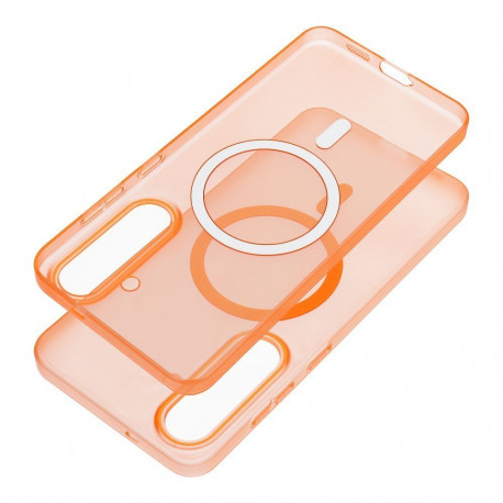 Case for Samsung A07 / A08 Go Orange compatible with MagSafe orange