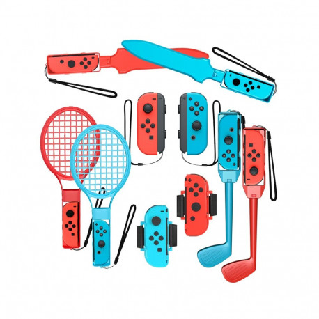 Nintendo Switch Sports 10-in-1 Family Accessory Pack - Red and Blue