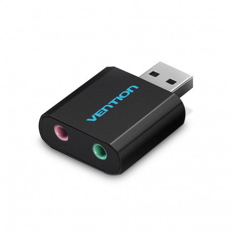 Vention USB External Sound Card Black Metal Type