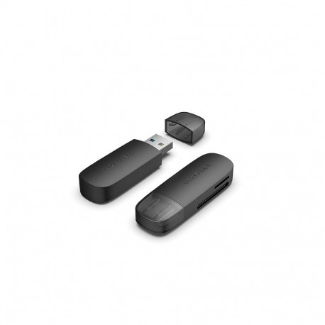 Vention 2-in-1 USB 3.0 A Card Reader(SD+TF) Black Dual Drive Letter