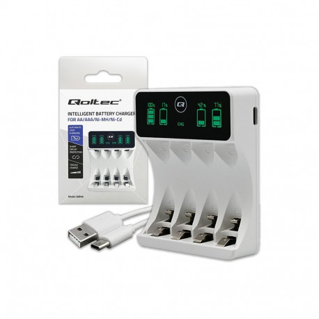 Battery charger for NiMH type R03 AAA R6 AA LCD