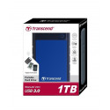 External HDD|TRANSCEND|StoreJet|1TB|USB 3.0|Colour Blue|TS1TSJ25H3B