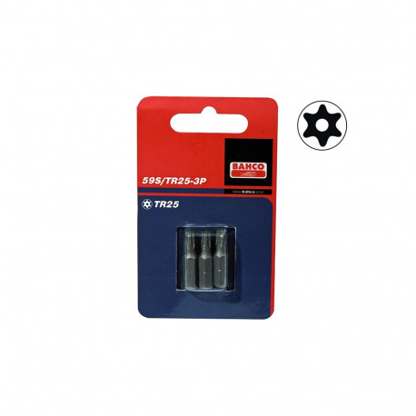 Standard bits 59S TORX TR20 25mm 3pcs blister