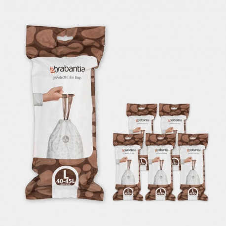 Brabantia prügikotid 138607 40-45l (L) 20tk